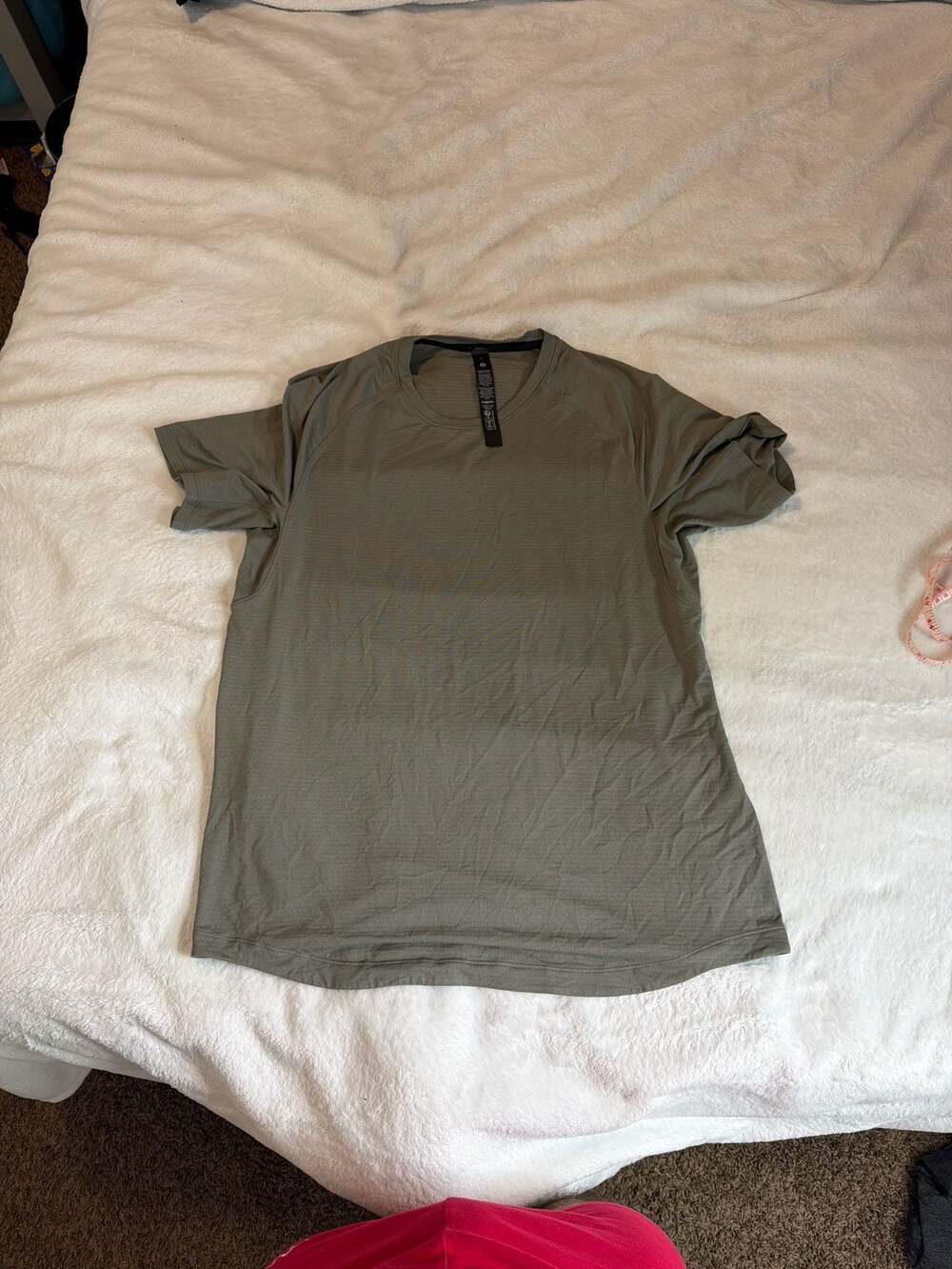 Lululemon Metal Vent Tech S/S Shirt, Olive Green, Men's Size Large - Picture 4 of 6